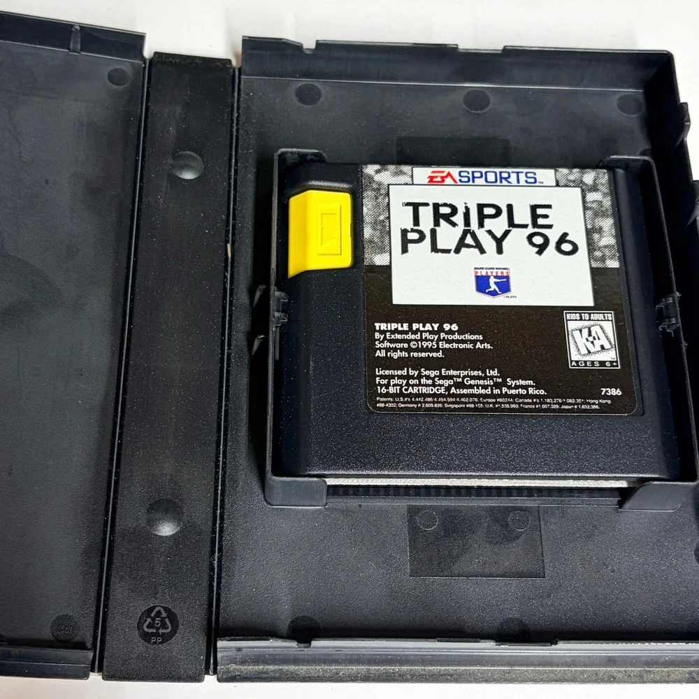 EA Sports Triple Play 96 Sega Genesis Game with Original‎ Case 16-Bit Baseball
